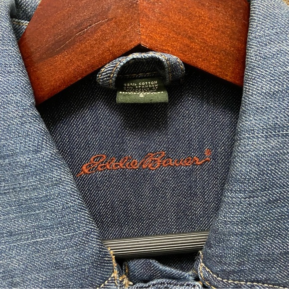 Eddie Bauer Trucker Specially Dyed Jean Jacket - Picture 2 of 15
